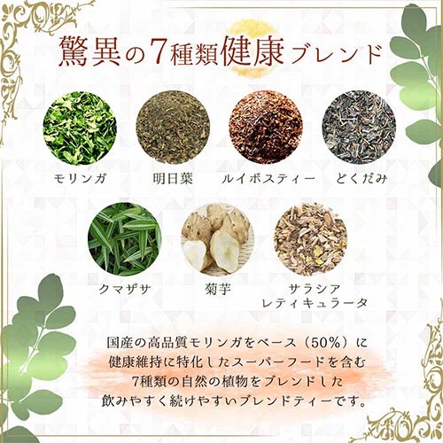 「健康」に特化した7種類のブレンドティー！